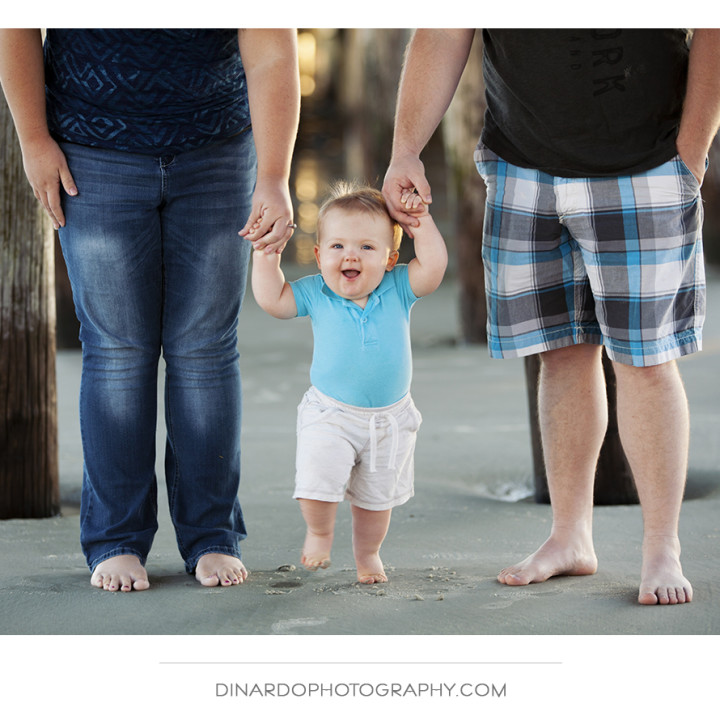 Early Beach Family Session
