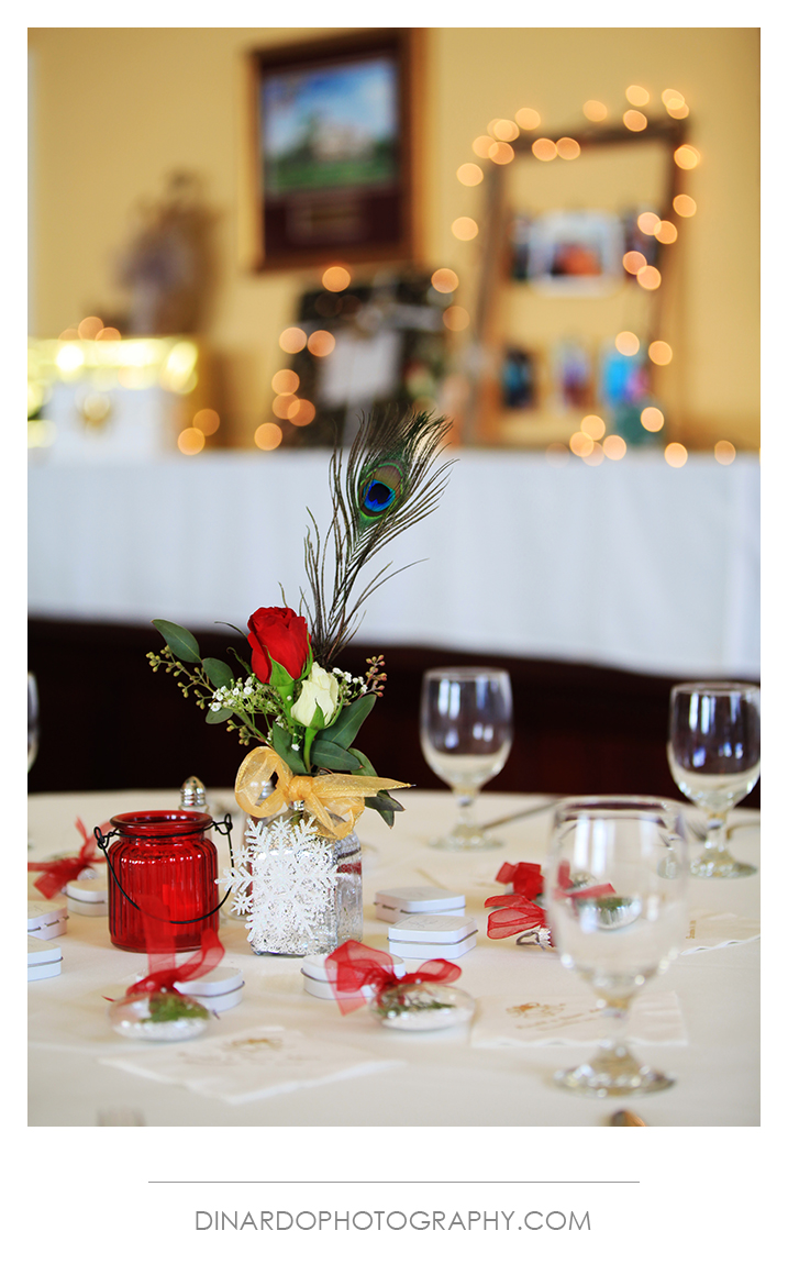 Christmas Wedding Table Setting